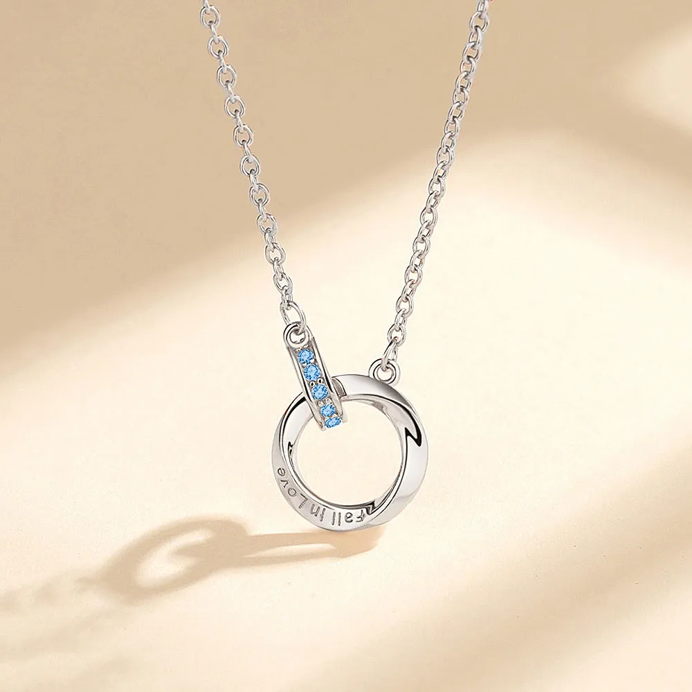 Women’s 925 Silver Mobius Strip Necklace -Timeless Symbol of Love