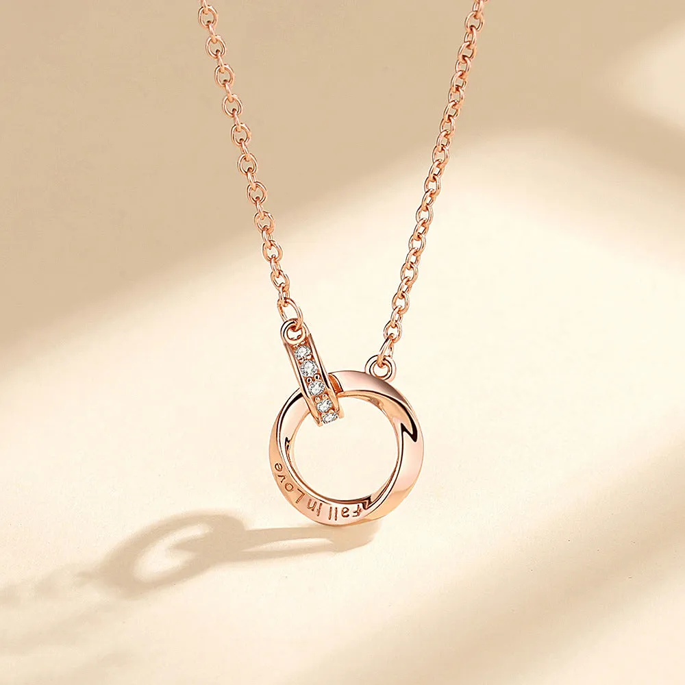 Women’s 925 Silver Mobius Strip Necklace -Timeless Symbol of Love