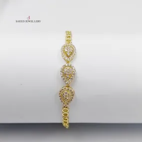 Zircon Studded Tears Bracelet